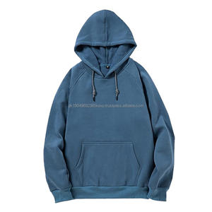 เสื้อสเวตเตอร์สวมหัวของผู้ชายผ้าฝ้ายออร์แกนิกกำหนดเองมีฮู้ดขนาดใหญ่เสื้อผ้าแนวสตรีทผ้าสแปนเด็กซ์ขายส่ง - Product Image 3