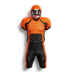 Uniforme de Fútbol Americano Personalizado Elástico al por Mayor, Jersey Transpirable con Paneles Laterales de Malla, Ropa Deportiva para Equipos - Product Image 1