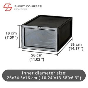 Caja de Almacenamiento de Zapatos de Plástico Swift Courser Display SB-X1-A 26(L)x34(W)x16(H)cm para Exhibición - Product Image 2