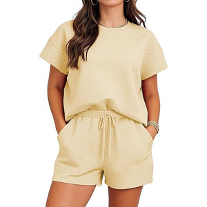 Conjunto Deportivo de 2 Piezas para Mujer, 100% Algodón, Impermeable, Transpirable, Informal, para Correr, Viajar, Ropa a Juego - Product Image 3