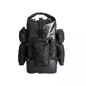 Sac tactique multifonctionnel en toile imperméable avec fermeture éclair, poche frontale à accès rapide, ceinture réglable, capacité 20-36L, unisexe - Product Image 4