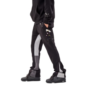 2025 pantalons de survêtement homme pantalon surdimensionné hommes 100% coton pantalon évasé polaire pantalon évasé pour hommes pantalons de survêtement prix de gros - Product Image 2