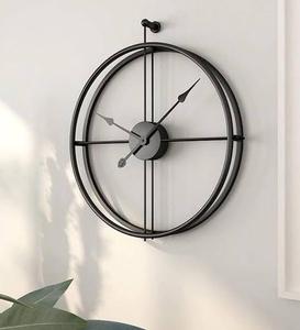 Classic Modern Metal Wall <b>Clock</b> Round <b>Digital</b> Mechanical Silent Luminous Design for Living Room Hanging Decor - Product Image 1