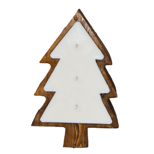Bol à bougie en bois artisanal en forme de sapin de Noël pour la décoration des fêtes, acceptant la taille et le logo personnalisés, bol à bougie en bois écologique en forme de sapin - Product Image 3