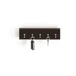 Porte-clés mural en bois avec 5 crochets, porte-clés mural rustique, organisateur d'entrée, décoration de la maison, porte-clés - Product Image 2