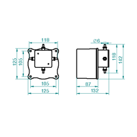 Mouvement d'horloge extérieur à quatre faces 220-230 VAC 115 VAC pour cadran de 90 cm en acier inoxydable, design contemporain, pièces d'horloge CURus