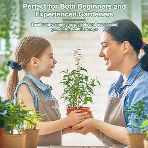 Bâtonnets d'électroculture en cuivre pur faits à la main pour l'activation du sol en jardinage biologique et l'amélioration naturelle de la croissance des plantes - Product Image 6