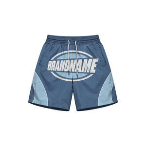 Ensemble veste et short de sport pour homme, bleu, en polyester à séchage rapide, pour le printemps, en satin tissé respirant, vêtement de sport décontracté à fermeture éclair - Product Image 6
