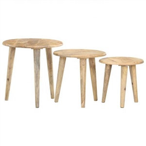 Meilleures ventes Table basse en bois massif Petite table d'appoint pour la maison Bar Salon Ferme ou Hôtel Utilisation - Product Image 1