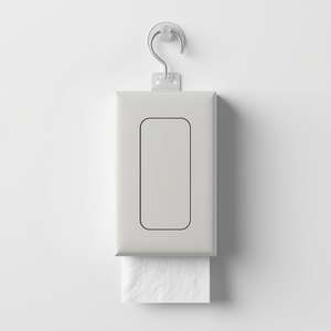 Hanging Facial Tissue Paper Box Wall Mounted Tissue Holder for Bathroom Kitchen Car Home Soft Disposable Tissue <b>Pack</b> - Product Image 5