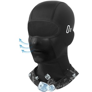 Cagoule noire respirante pour moto, masque facial coupe-vent intégral, capuche réglable unisexe pour le ski, le cyclisme et les activités de plein air - Product Image 1