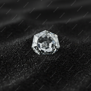 Diamant cultivé en laboratoire certifié IGI GIA, 3 carats, en vrac, HPHT CVD, synthétique, naturel, D VVS, forme heptagonale - Product Image 3