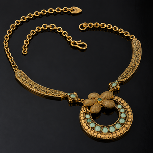 ARTS JEWELS Ensemble Collier et Boucles d'Oreilles Bohème pour Amoureux, en Laiton Élégant, Plaqué Or Antique, Argent Oxydé, Zircon - Product Image 6