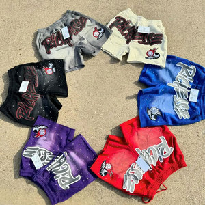 Men's Street Style Shorts Sublimation Print Elastic Waist Mid Length Breathable Satin Fabric Short Shorts - Product Image 1