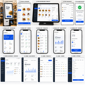 Ecosistema POS Unificado: Kiosco Inteligente, POS, Aplicación Móvil y Panel de Administración con Automatización Inteligente y Arquitectura Escalable - Product Image 1