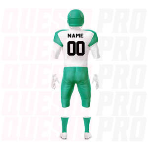 Uniforme de football américain personnalisé 100% polyester, respirant, léger, vêtements de sport pour hommes, broderie, uniformes par sublimation - Product Image 3