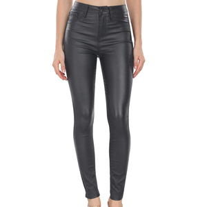 Wholesale Winter Wear Breathable Ladies Leather Pant OEM ODM Service Breathable Lightweight Women Leather Pant For Sale - Product Image 1