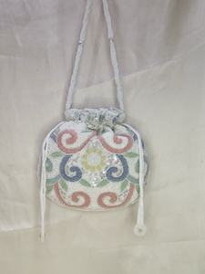 Bolso Potli de Lujo, Diseño Clásico, Estilo Casual, Bordado con Cuentas, Estilo Bollywood, Patrón Floral, Hecho a Mano, Exclusivo, con Perlas - Product Image 2
