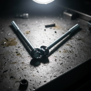 Vis à tête hexagonale métrique en acier au carbone zingué, haute résistance classe 4.8 et 6.8, filetage partiel, M6-M12, marque PDC - Product Image 1