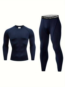 Custom Sportswear Compression Set Polyester Quick Dry Elastic 5pcs Workout Clothing Fitness Apparel Men Gym Wear - Product Image 6