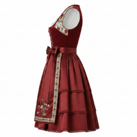 Fabricant de robes Dirndl traditionnelles allemandes sur mesure, vente en gros, dentelle brodée, respirant, costume bavarois pour l'Oktoberfest, velours