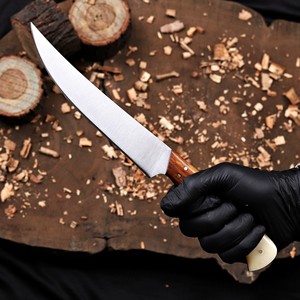 Cuchillo de Filetear Hecho a Mano de Acero Inoxidable con Funda de Cuero, Cuchillo de Pesca Personalizado de Alta Dureza y Extra Afilado - Product Image 4