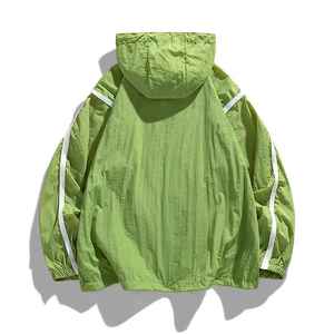 Chaqueta Cortavientos Deportiva Personalizada de Primera Calidad, Talla Grande, Reversible, con Cierre, Transpirable, Mangas Largas, Color Personalizado - Product Image 6