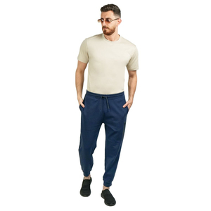 Premium Men Skinny Fit <b>Jogger</b> Pants Cotton Fleece <b>Slim</b> Tapered Gym Sweatpants Athletic Training Track Pants OEM Private Label - Product Image 3