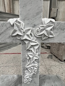 Lápida con forma <span class=keywords><strong>de</strong></span> cruz <span class=keywords><strong>de</strong></span> mármol blanco <span class=keywords><strong>de</strong></span> Carrara estilo americano, lápida individual vertical personalizada con cruz celta irlandesa <span class=keywords><strong>para</strong></span> tumba. - Product Image 4