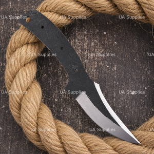 Lame de couteau de chasse et de bushcraft en acier à haute teneur en carbone 1095, ultra-affûtée, forgée à la main, qualité DIY, production directe usine OEM - Product Image 3