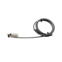 Câble antivol pour ordinateur portable ABA Slim en alliage de zinc et acier avec personnalisation pour les emplacements Kensington et HP Nano