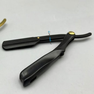 Rasoir droit personnalisé pour hommes, manche en plastique, lame unique, pour cheveux, visage, corps, maillot, usage en salon, rasoir turc – Vente chaude - Product Image 4