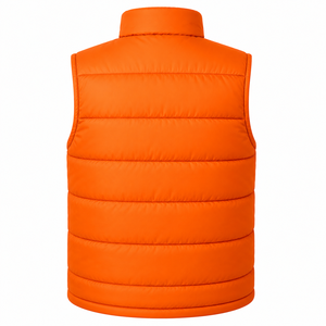 High Quality <b>Men</b> <b>Winter</b> <b>Vest</b> High Density Padded Quilted Sleeveless Outerwear Body Warmer Custom Two Tone Zipper Front Filled - Product Image 2