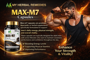 Capsules d'extraits végétaux naturels MAX-M7 avec formule d'ingrédients botaniques à base de plantes, conditionnées en flacon compact pour une utilisation quotidienne - Product Image 5