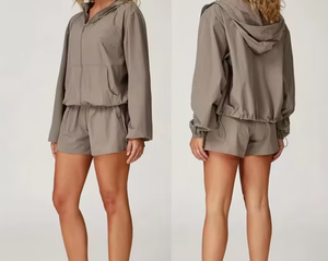 Ladies Nylon Shirt Soft Lightweight Quick Dry Breathable Stretchy Fabric Casual Fashion Top Comfortable Everyday Wear <b>Short</b> - Product Image 3