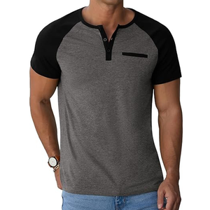 Camiseta de algodón lisa de alta calidad para hombre - Product Image 3