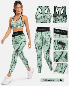Nuevo Conjunto de Yoga Transpirable Hecho a Medida para Mujer, Top Ventas, Color Liso, Hecho con el Mejor Material, Conjuntos de Yoga OEM - Product Image 2