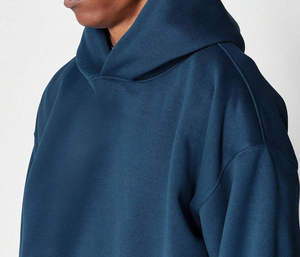 Sweat à capuche en molleton brossé épais personnalisé OEM pour les marques de streetwear américaines avec sweat à capuche graphique et sweat à capuche coupe ample - Product Image 2