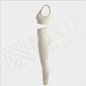 Vêtements de sport pour femmes en tissu extensible assurant un ajustement parfait, ensembles de sport, technologie de séchage rapide, yoga, course à pied, vêtements de sport actifs - Product Image 3