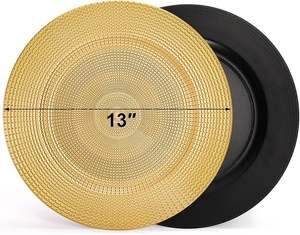 Assiette de Présentation Luxe Effet Diamant – Base Décorative Élégante pour Réceptions de Mariage et Banquets - Product Image 6