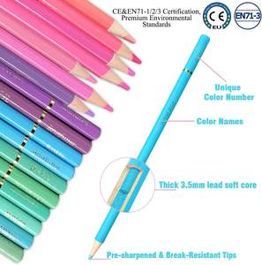 Set di Matite Colorate 50 Colori Macaron <span class=keywords><strong>Pastello</strong></span> <span class=keywords><strong>a</strong></span> Mina Morbida per Sfumature Lisce, Ideale per Colorare, Disegnare e Schizzi - Product Image 2