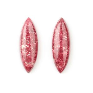 Increíble Tulita Rosa Natural de 10x30mm, Corte Marquesa Largo, Cabujón Calibrado, Gema Suelta, Precio de Fábrica, Suministro para Fabricación de Joyas - Product Image 1