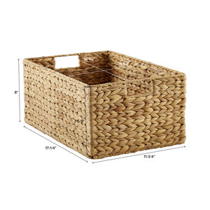 Eco-Friendly Multifunctional <b>storage</b> <b>baskets</b> for Home Organization Purpose Hyacinth Woven Flower Handheld Hole <b>Storage</b> <b>Basket</b> - Product Image 1