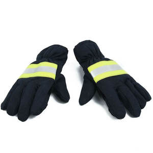 Gants de sauvetage pour pompiers, résistants à la chaleur, de protection, avec manchette longue, bande réfléchissante, équipement de protection individuelle (EPI) pour la lutte contre les incendies, OEM - Product Image 5