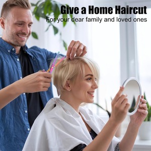 Ensemble de ciseaux de coiffure professionnels avec ciseaux à effiler en acier inoxydable finition arc-en-ciel pour usage en salon, pour droitiers - Product Image 3
