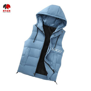 Ryan เสื้อขนเป็ดแบบมีซิปสำหรับผู้ชายเสื้อขนเป็ดมีฮู้ดติดโลโก้ออกแบบได้ตามต้องการ - Product Image 2