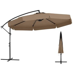 Sombrilla Cantilever para Patio de 3 Metros Color Taupe con Base Elegante para Espacios Exteriores - Product Image 1