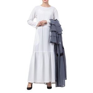 Venta al por mayor, últimas tendencias 2024: Abaya musulmana de diseño, a la moda, holgada, con logo personalizado, alta calidad, tallas grandes, primavera. - Product Image 2