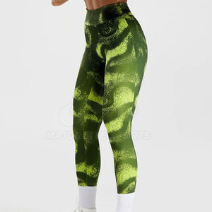 Leggings sans couture pour femmes, coupe ajustée, pour le remodelage du corps, entraînement, texture côtelée, vêtements de sport - Product Image 2