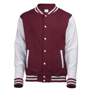 Vestes de sport satinées personnalisées pour hommes, style universitaire, col montant fin, blanches et bleues, pour équipe des Warriors Starter - Vente en gros - Product Image 3